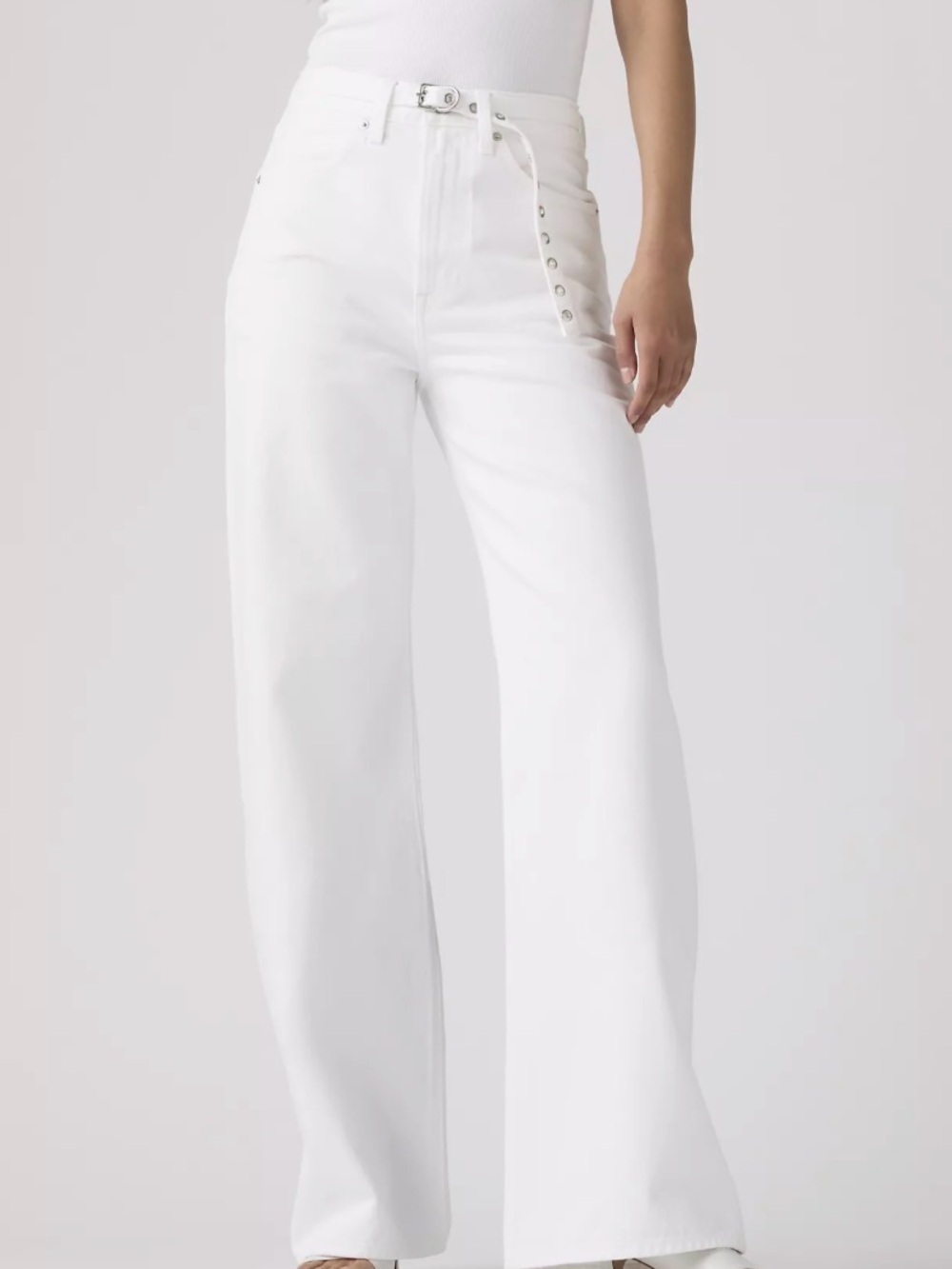 Levi's rib cage belted Wide-Leg Jeans